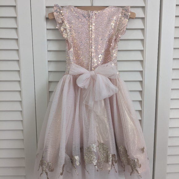 Pink and Gold Unicorn Dress - Picture 3 of 4